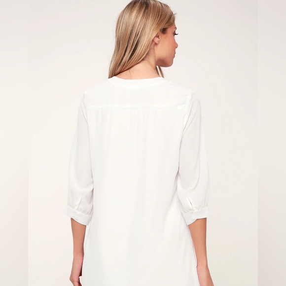 Lulus high Line White Shift Dress - XS - Picture 2 of 10